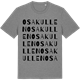 Mid Heather Gray t-shirt med Osakullen ordlek t-shirt