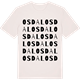 Vintage White t-shirt med Osdal ordlek t-shirt
