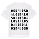 White t-shirt med Osdal ordlek t-shirt