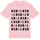 Pink Cotton t-shirt med Osdal ordlek t-shirt