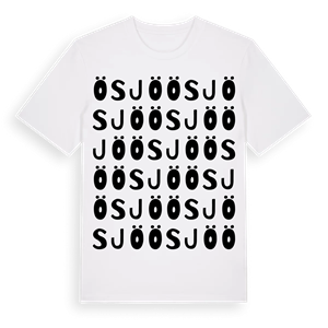 Ösjö ordlek t-shirt – ekologisk bomull t-shirt från Pinshirt