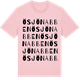Pink Cotton t-shirt med Ösjönabben ordlek t-shirt