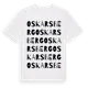 White t-shirt med Oskarsberg ordlek t-shirt
