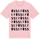 Pink Cotton t-shirt med Össby ordlek t-shirt