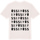 Vintage White t-shirt med Össby ordlek t-shirt