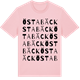 Pink Cotton t-shirt med Östabäck ordlek t-shirt