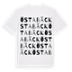 White t-shirt med Östabäck ordlek t-shirt