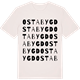 Vintage White t-shirt med Ostabygd ordlek t-shirt