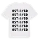 White t-shirt med Ostabygd ordlek t-shirt