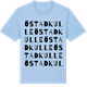 Blue Soul t-shirt med Östadkulle ordlek t-shirt