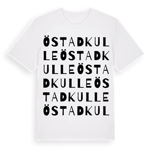 Östadkulle ordlek t-shirt – ekologisk bomull t-shirt från Pinshirt