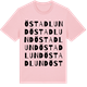 Pink Cotton t-shirt med Östadlund ordlek t-shirt