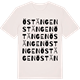 Vintage White t-shirt med Östängen ordlek t-shirt