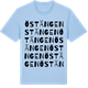 Blue Soul t-shirt med Östängen ordlek t-shirt