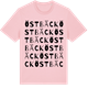 Pink Cotton t-shirt med Östbäck ordlek t-shirt