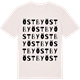 Vintage White t-shirt med Östby ordlek t-shirt