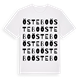 White t-shirt med Östebo ordlek t-shirt