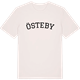 Vintage White t-shirt med Östeby böjd t-shirt