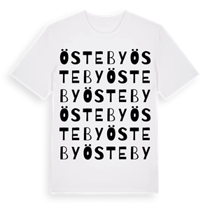 Östeby ordlek t-shirt – ekologisk bomull t-shirt från Pinshirt