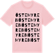 Pink Cotton t-shirt med Östemyren ordlek t-shirt