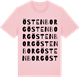 Pink Cotton t-shirt med Östenborg ordlek t-shirt