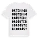 White t-shirt med Östenborg ordlek t-shirt