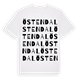 White t-shirt med Östendal ordlek t-shirt