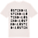 Vintage White t-shirt med Östendal ordlek t-shirt