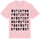 Pink Cotton t-shirt med Östentorp ordlek t-shirt