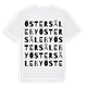 White t-shirt med Öster Säleby ordlek t-shirt