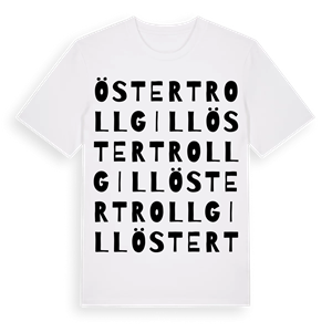Öster Trollgill ordlek t-shirt – ekologisk bomull t-shirt från Pinshirt