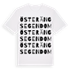 White t-shirt med Österängs Egendom ordlek t-shirt