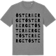 Mid Heather Gray t-shirt med Österberget ordlek t-shirt