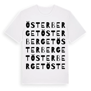 Österberget ordlek t-shirt – ekologisk bomull t-shirt från Pinshirt