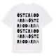 White t-shirt med Österbodarna ordlek t-shirt