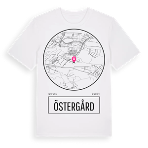 Östergård t-shirt – ekologisk bomull t-shirt från Pinshirt