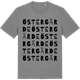 Mid Heather Gray t-shirt med Östergärde ordlek t-shirt