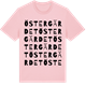 Pink Cotton t-shirt med Östergärdet ordlek t-shirt