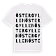 Östergyllen ordlek t-shirt