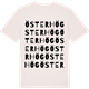 Vintage White t-shirt med Österhög ordlek t-shirt