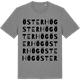 Mid Heather Gray t-shirt med Österhög ordlek t-shirt