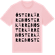Pink Cotton t-shirt med Österkärren ordlek t-shirt