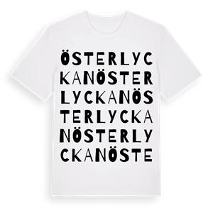 Österlyckan ordlek t-shirt – ekologisk bomull t-shirt från Pinshirt