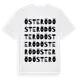 White t-shirt med Österöd ordlek t-shirt