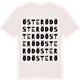 Vintage White t-shirt med Österöd ordlek t-shirt