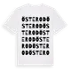 White t-shirt med Österod ordlek t-shirt