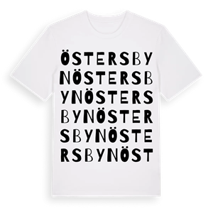 Östersbyn ordlek t-shirt – ekologisk bomull t-shirt från Pinshirt