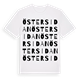 White t-shirt med Östersidan ordlek t-shirt