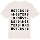 Vintage White t-shirt med Östersidan ordlek t-shirt