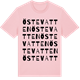 Pink Cotton t-shirt med Östevatten ordlek t-shirt